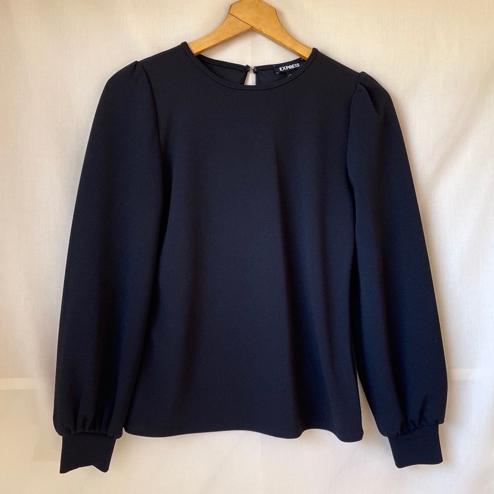 Express Black Long Sleeve Top
